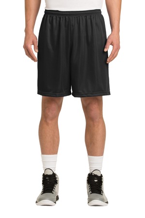 Mini Mesh P.E. Shorts - SWCS  with School Logo (Size: MD - Size 32/34, Color: Black)