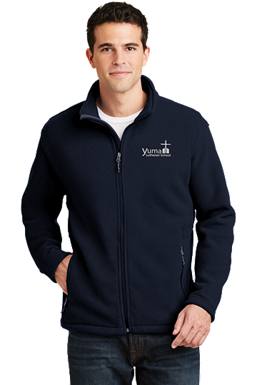 Port AuthorityÂ® Men's Value Fleece Jacket - YLS (Jacket Size: XS Size 32-34, School Colors: Navy)