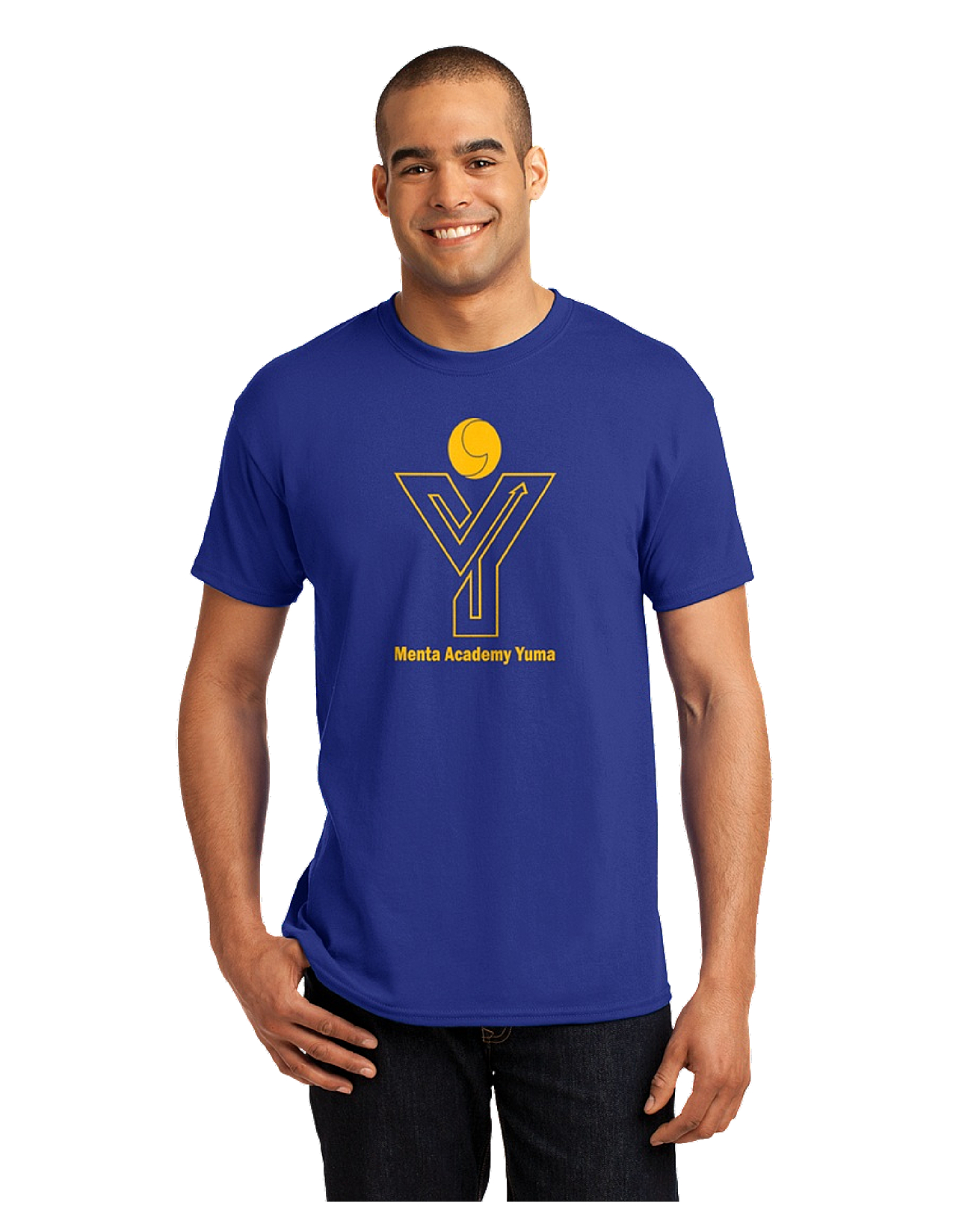 HanesÂ® - EcoSmartÂ® School Spirit Shirt - Adult - MAY (Size: Small, Color: Royal Blue)
