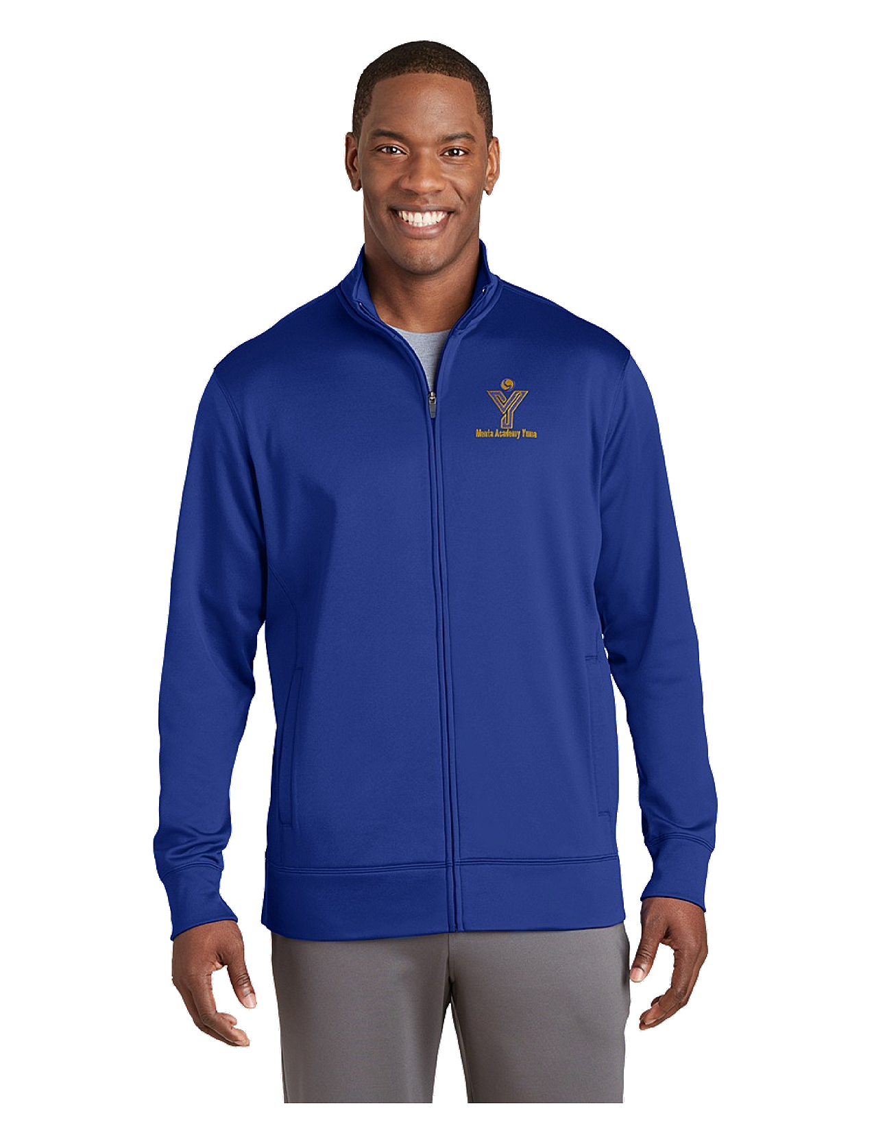 Sport-TekÂ® Sport-WickÂ® Men's Fleece Full-Zip Jacket - MAY (Jacket Size: XS Size 32-34, School Colors: Royal Blue)