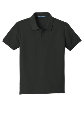 Port AuthorityÂ® Youth Core Classic Piqueâ„¢ Cotton Blend Unisex Polo - SWCS (SWCS Polo Colors: Black, SWCS Uniform Shirt Sizes: XS - 4)