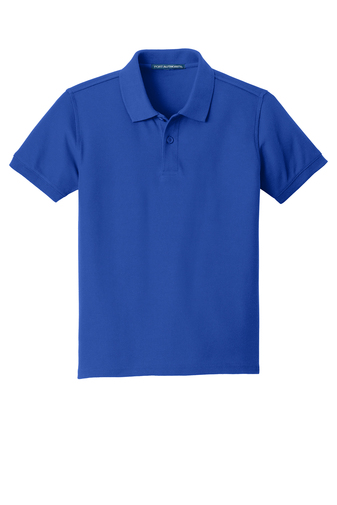 Port AuthorityÂ® Youth Core Classic Piqueâ„¢ Cotton Blend Unisex Polo - SWCS (SWCS Polo Colors: Royal Blue, SWCS Uniform Shirt Sizes: XS - 4)