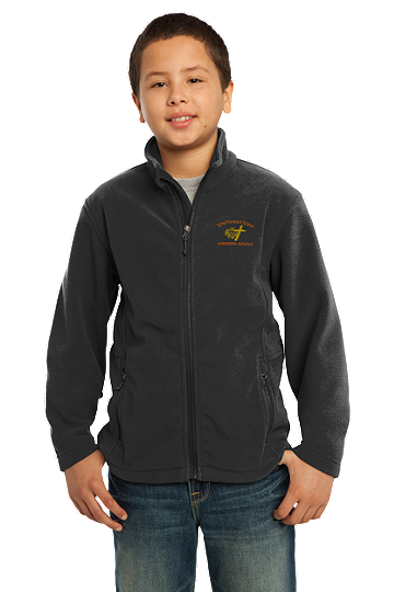 Port AuthorityÂ® Youth Value Fleece Jacket - SWCS (Size: XS - Size 4, Color: Black)