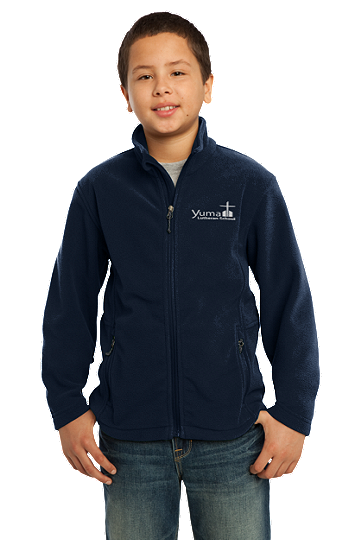 Port AuthorityÂ® Youth Value Fleece Jacket - YLS (Jacket Size: YXS Size 4, School Colors: Navy)