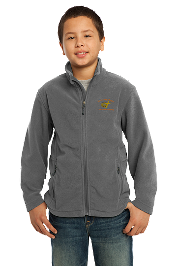 Port AuthorityÂ® Youth Value Fleece Jacket - SWCS (Size: XS - Size 4, Color: Iron Grey)