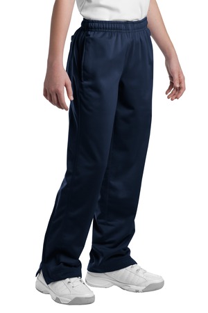 Sport-TekÂ® Youth Tricot Track Pant - YLS and SWCS (Size: XS, Pant Color: Navy - YLS)