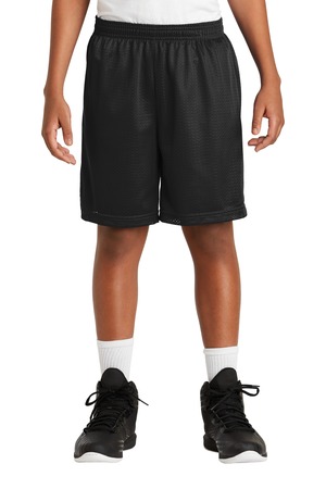 Mini Mesh P.E. Shorts - SWCS  with School Logo (Size: YXXS - Size 4, Color: Black)