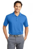 Dri-FIT Men's Vertical Mesh Golf Polo by Nike. 637167. (Size: Medium, Color: Brisk Blue)