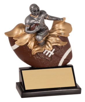 6S1507 Football Xploding Resin Award (Trophy: 5 1/4" Football Explosing)