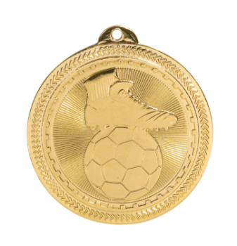 6S4615 SOCCER BRITELAZER MEDAL (Medal: 2 " Gold)