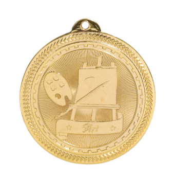 6S4705 ART BRITELAZER MEDAL (Medal: 2" Gold)