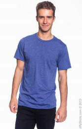 Men's Fashion Fit Ringspun T Shirt 980 (Size: Small, Color: Blue Heather)