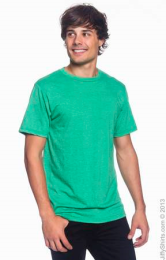 Men's Fashion Fit Ringspun T Shirt 980 (Size: Small, Color: Heather Green)