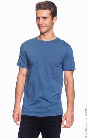 Men's Fashion Fit Ringspun T Shirt 980 (Size: Small, Color: Lake)