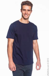 Men's Fashion Fit Ringspun T Shirt 980 (Size: Small, Color: Navy)