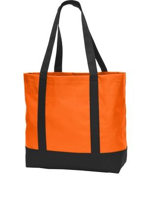 Classic Go-Anywhere Tote by Port Authority. BG406. (Color: Neon Orange Black)