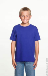 Youth Heavy Cotton T Shirt Uni-Sex G500B (Size: Large, Color: Cobalt)