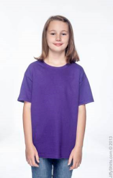 Youth Heavy Cotton T Shirt Uni-Sex G500B (Size: Large, Color: Purple)