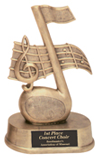 6S670JDS Music Resin Award (Trophy: 7 3/4" Music)