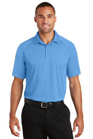 Men's Personalized Crossover Raglan Polo by Port Authority. K575 (Color: Azure Blue, Size: Large)