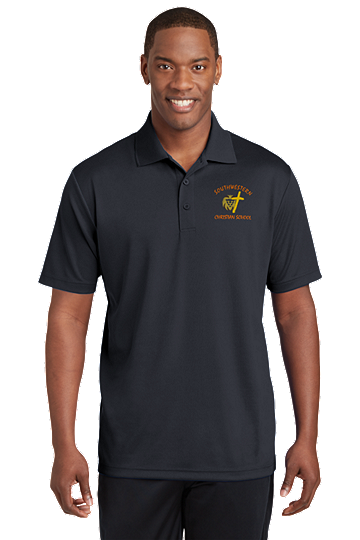 Sport-Tek® PosiCharge® RacerMesh® Polo - SWCS Student (Unisex), Staff & Parent (Men's) (Color: Graphite Grey, Size: XS - Size 32/34)