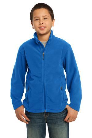 Youth Soft, Light-Weight Fleece Jacket. Y217. (Color: True Royal, Size: Small)