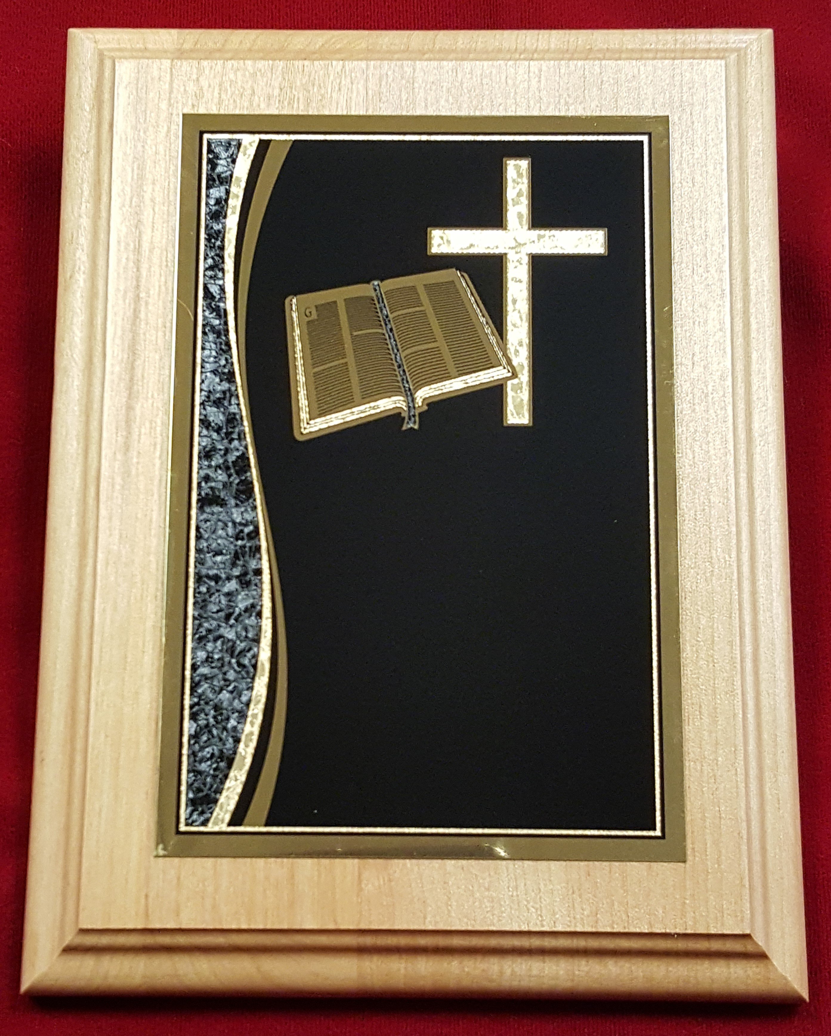 Premier Cross Activity Genuine Alder Plaque