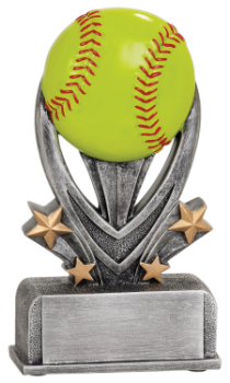 6S0501 Softball/ Baseball Varsity Sport Resin Award (Trophy: 5 1/2" Softball Varsity Sport)