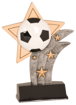 6S0802 Soccer Sport Star Resin Award Trophy (Trophy: 5 1/2" Soccer Sport Star)