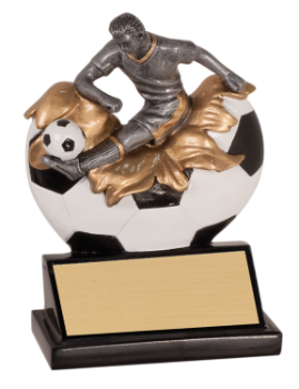 6S0806 Soccer Exploding Resin Player Award (Trophy: 5 1/4" Soccer Exploding Player)