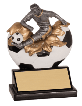 6S0806 Soccer Exploding Resin Player Award (Trophy: 5 1/4" Soccer Exploding Player)