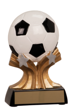 6S0807 Soccer Shooting Star Resin Player Award/Trophy (Trophy: 5" Soccer Shooting Star Player)