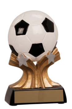 6S0807 Soccer Shooting Star Resin Player Award/Trophy (Trophy: 5" Soccer Shooting Star Player)