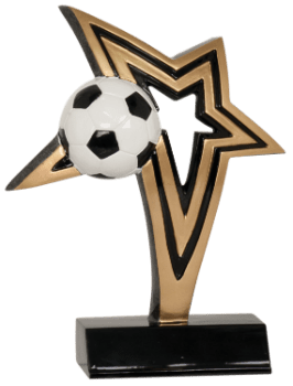 6S0906 Soccer Infinity Star Resin Award (Trophy: 6" Soccer Infinity Star)