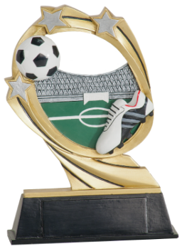 6S0907 Soccer Cosmic Resin Award (Trophy: 5 1/2" Soccer Cosmic)