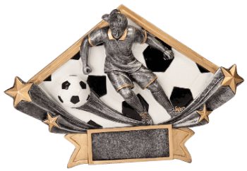 6S0909 Soccer Diamond Star Resin Award (Trophy: 4 1/2" Soccer Female Diamond Star)