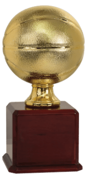 6S1201 Basketball Gold Championship Ball (Trophy: 17 1/2 Basketball Gold Championship Ball)