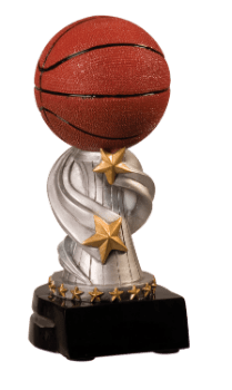 6S1204 Basketball Encore Resin Award (Trophy: 5 3/4" Basketball Encore)