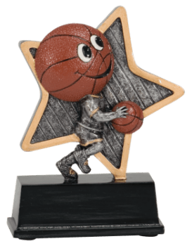 6S1205 Basketball Little Pal Resin Award (Trophy: 5" Little Pal)