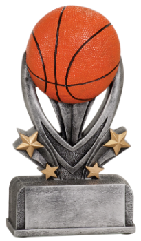 6S1301 Basketball Varsity Sport Resin Award (Trophy: 5 1/2" Basketball Varsity)