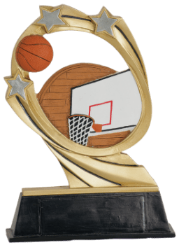 6S1307 Basketball Cosmic Resin Award (Trophy: 5 1/2" Basketball Cosmic)