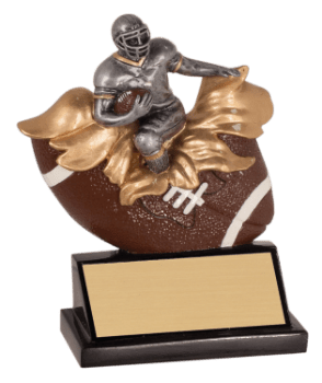 6S1507 Football Xploding Resin Award (Trophy: 5 1/4" Football Explosing)