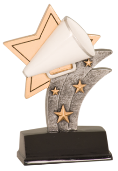 6S1706 Cheer Sport Star Resin Award (Trophy: 5 1/2" Cheer Sport Star)