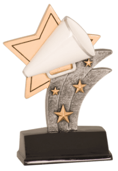 6S1706 Cheer Sport Star Resin Award (Trophy: 5 1/2" Cheer Sport Star)