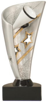 6S1709 Cheer Banner Resin Award (Trophy: 7" Cheer Banner)