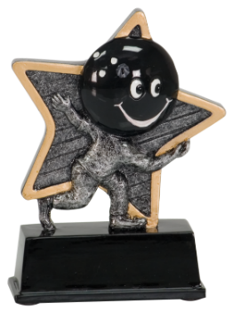 6S1907 Bowling Little Pal Resin Award (Trophy: 5" Bowling Little Pal)