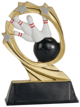 6S1908 Bowling Cosmic Resin Award (Trophy: 5 1/2" Bowling Cosmic)