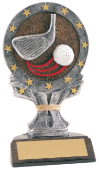 6S3004 Golf All Star Resin Award (Trophy: 6 1/4" Golf All Star)