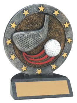 6S3005 Golf All Star Resin Award (Trophy: 4 1/2" Golf All Star)