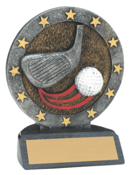 6S3005 Golf All Star Resin Award (Trophy: 4 1/2" Golf All Star)